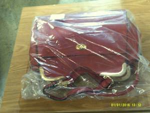 new red purse ...