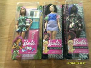 3 barbie dolls ...