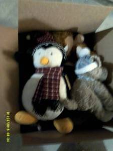box of new stuffed animals ...