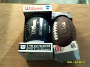 2 footballs ...