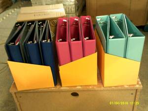 16 3 ring binders ...