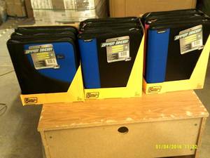3 cases of zipper binders blue , bl...