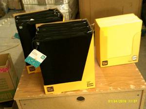 2 cases of 1.5 inch poly zipper bin...