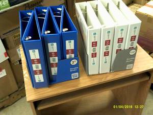 2 cases of 3 ring binders 14 pcs ...