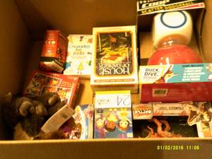 box of new toys ...