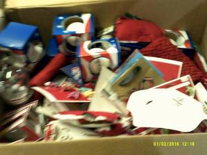 big box of christmas ornaments ...