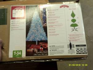 6 foot pre lit madison pine with bl...