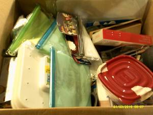 box of kitchen misc grilling thermo...