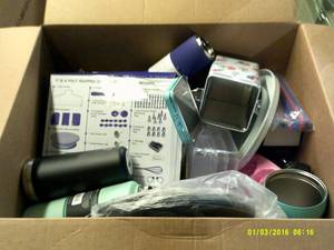 box of kitchen misc cake decortatin...