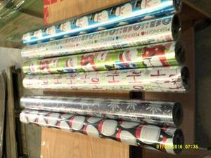 6 rolls of wrapping paper...