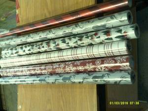 6 rolls of wrapping paper ...