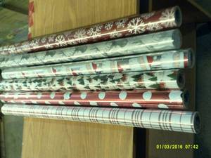 6 rolls of wrapping paper ...