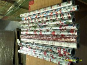 11 rolls of wrapping paper ...