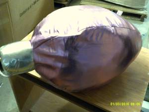 Huge stuffed light bulb