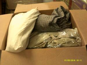 box of duvet covers ...
