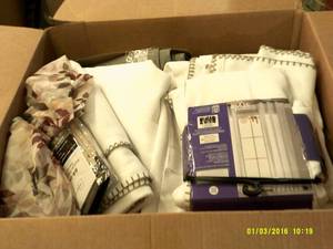 box full of curtains ...