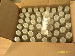 45 bottles of hand sanitizer gel ...