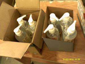 7 bottles of hand sanitizer gel ...