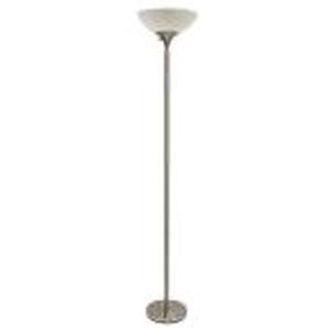 Hampton Bay 71 in. Satin Steel Floo...