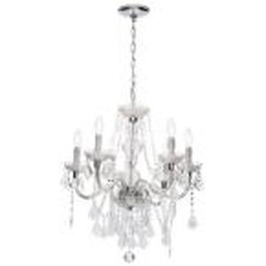 Maria Theresa 6-Light Chrome and Cl...