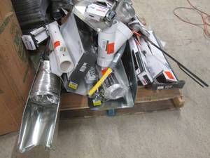 Pallet of venting Tin, Plumbing & B...