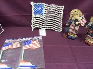 American Flag Window Light and patr...