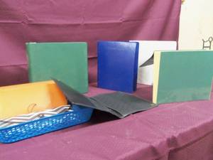 11x9 box of assorted binders and of...