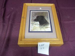Dog Picture Cabinet hooks and shel...