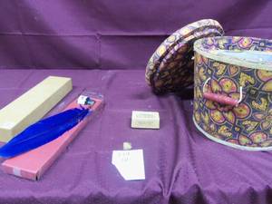 Cloth Covered basket for crafts bl...