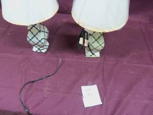 Tote full of lamps and lamp shades...