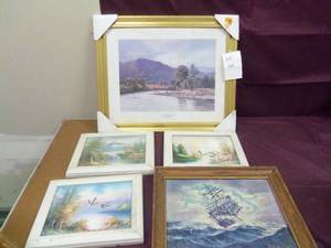 14 assorted paintings and pictures...