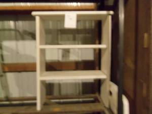 Solid wood white 29 tall book shel...