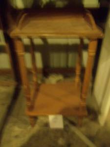 Square end table or plant holder wi...