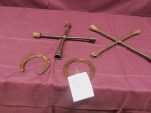 2- 4 way tire Irons and dcor hors...