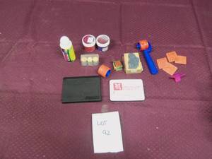Various stamps and stamp pads...