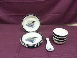 Loon picture Dish set...