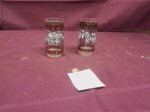 2 Designed Coca Cola Glasses...