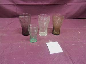 4 Coca Cola Glasses...