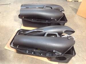 Lot of 2- John Deere BG20777 48 in. Twin Bagger for 100 Series Tractors see pictures