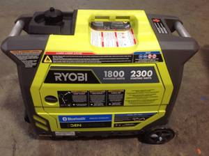 Ryobi 2,300-Watt Recoil Start Bluetooth Super Quiet Gasoline Powered Digital Inverter Generator  open box in working condition see pictures