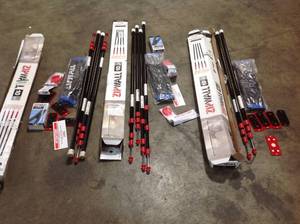 Lot of Zip Wall kits open boxes some  missing pieces see pictures