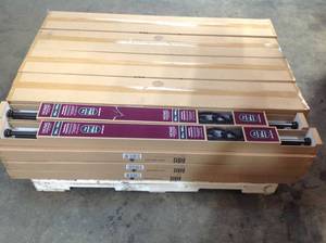 Pallet with Home Decorators Double Rod Conversion Kits see pictures