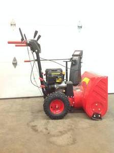 24 in. 212 cc Two-Stage Electric Start Gas Snow Blower by PowerSmart  in good conditions
