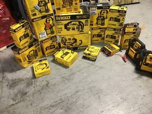 Pallet with assorted Dewalt Tools various models and conditions customer returns see pictures