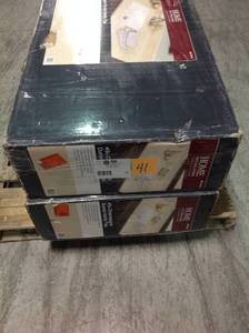 PALLET OF LOT OF 2 HOME DECORATORS COLLECTION CHAMPAGNE DUNES VANITY TOP CUSTOMER RETURNS SEE PICTURES