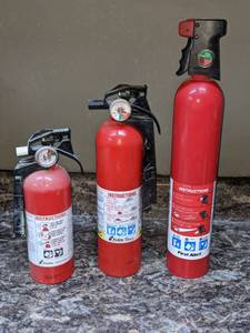 lot 27 image: 3 Fire Extinguishers