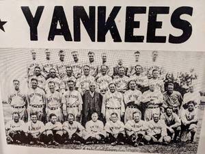 lot 5 image: Collectible Framed 1932 World Series Advertisement