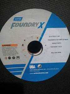lot 47 image: 2 24 Foundry X abrasive cutoff wheels