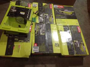 Lot of Ryobi 7 in Tile Saws open boxes see pictures