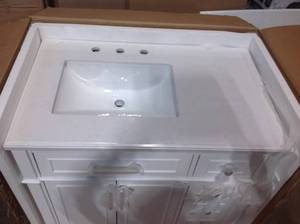 Home Decorators Melpark 36 in x 22 in Bath Vanity in White see pictures